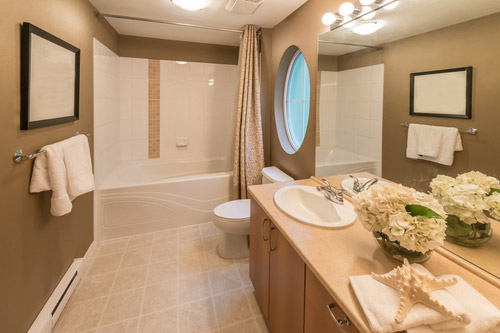 Hotel bathroom concept of hotel plumbing in Davie Florida